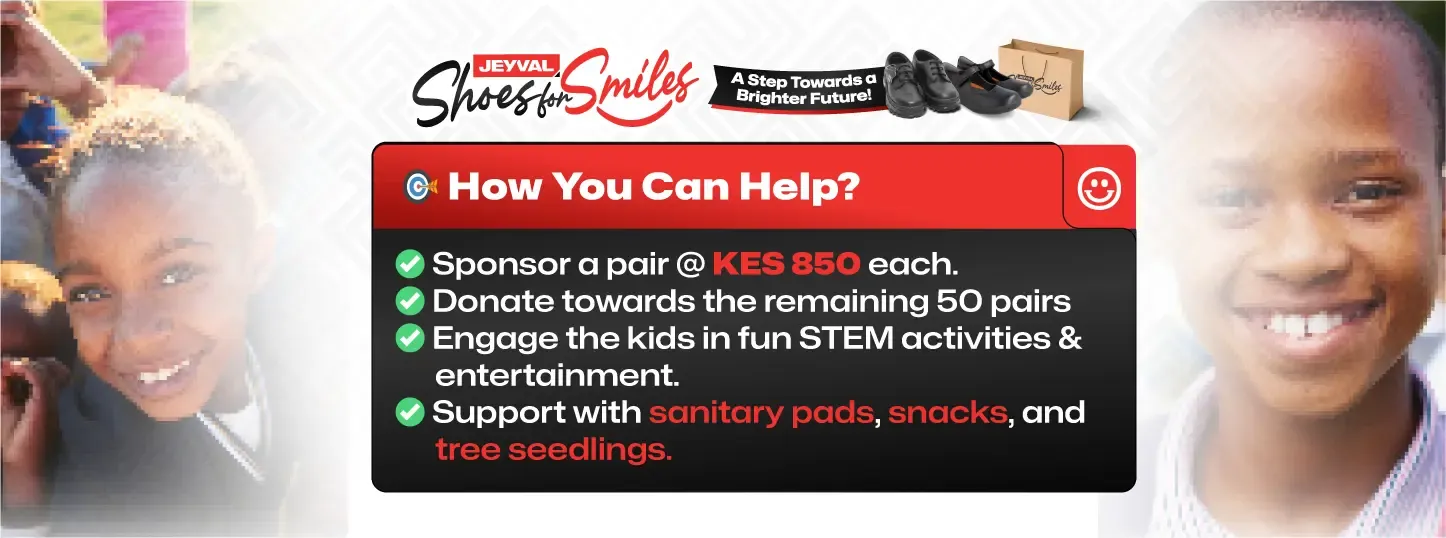 Shoes for Smiles Campaign by the best car hire company in nairobi, east africa and kenya Jeyval Company Limited 10